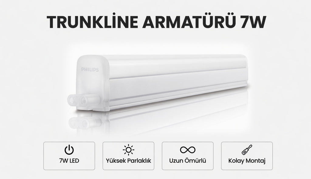 7w Trunkline Philips armatür