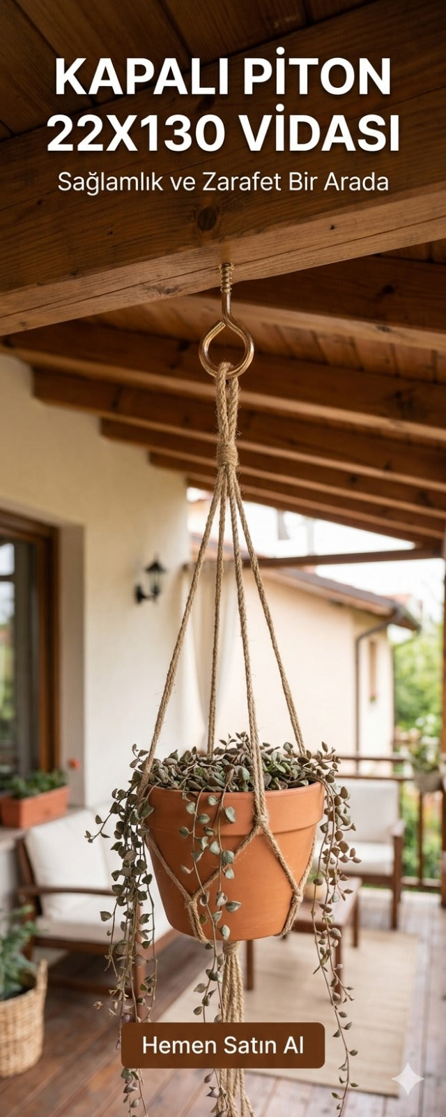 22X130 KAPALI PİTON VİDA (100 lı paket)